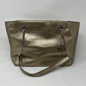 Michael Kors Metallic Tote Bag